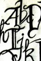 Abstract Typographical English Alphabet Letters