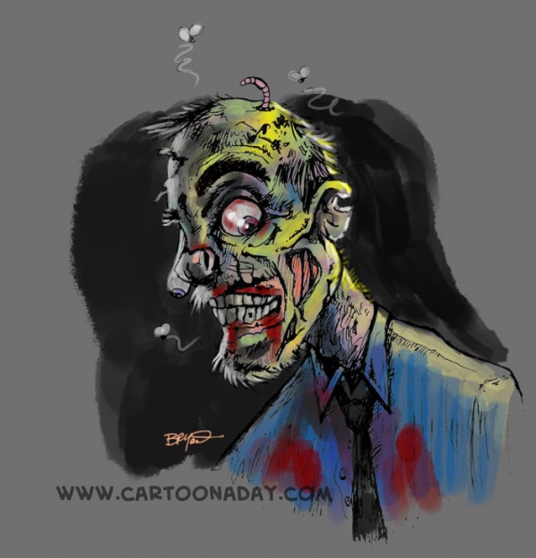 Zombie shopper "I'm Feeling Much Better Now That The Holidays are almost Over."