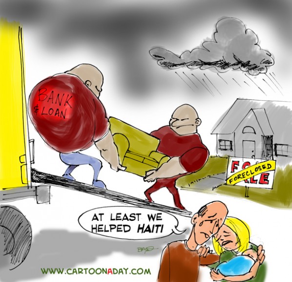 foreclosure helping Haiti