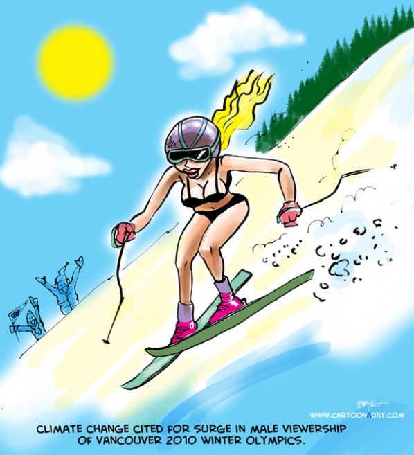 Olympic skiing naked