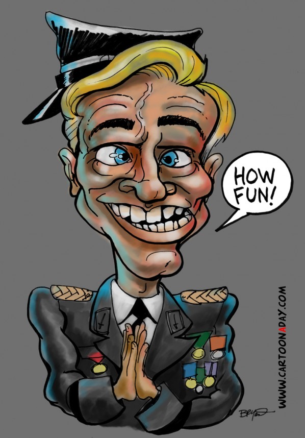 christoph waltz caricature