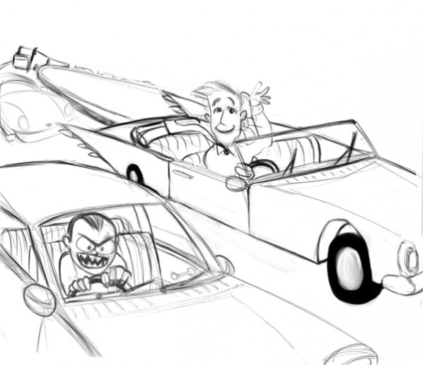 lasvegas road rage sketch