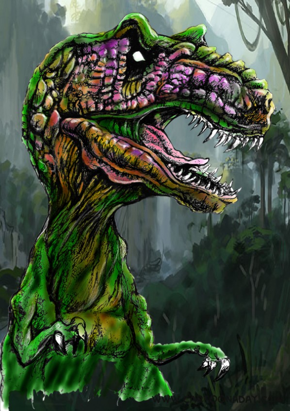 T Rex Dinosaur Tutorial Color3