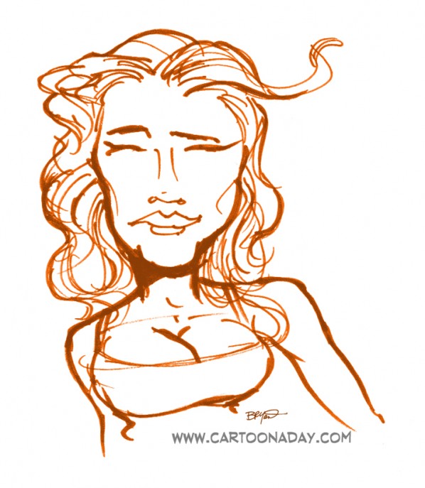 60sec Profile Caricature Hair2