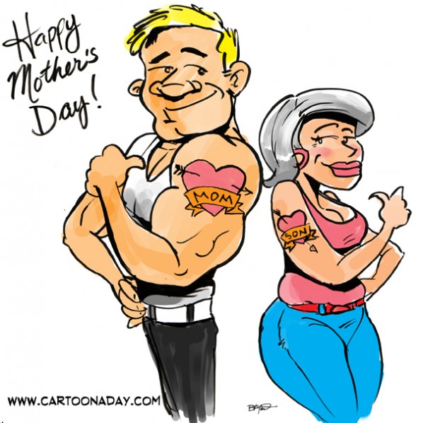  of color added for all the Moms and Sons out there. Happy Mother's Day!