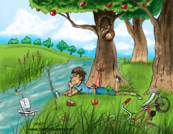 Lazy Summer Days cartoon 1