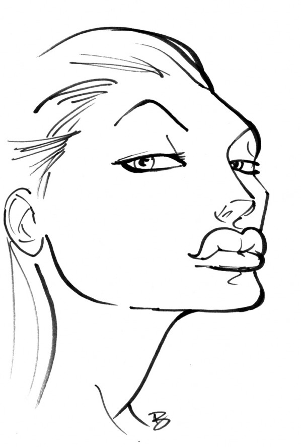 angelina jolie caricature cartoon