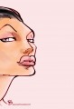 angelina jolie caricature cartoon color2