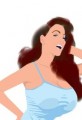Sexy Cartoon Woman Pinup Girl