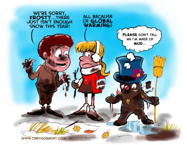 Frosty The Snowman Meets Global Warming Cartoon Cartoon A Day