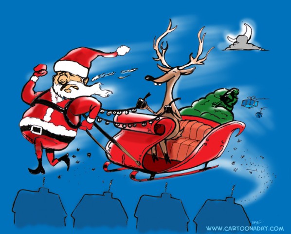 santa-pulls-his-weight