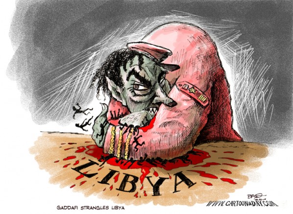 cartoons on libya