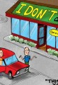 I Don't Care Cafe - Dinner Cartoon