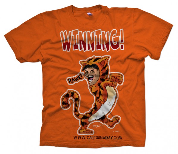 charlie sheen winning shirt. Tigerblood Charlie Sheen