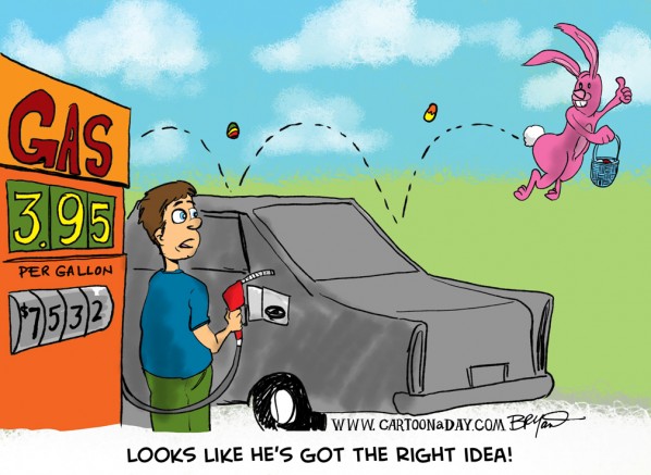 gas prices cartoon. $4.00 a gallon gas prices,