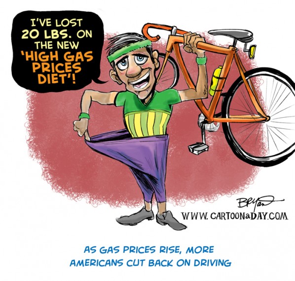 high gas prices cartoons. Gas Prices Rise, Americans