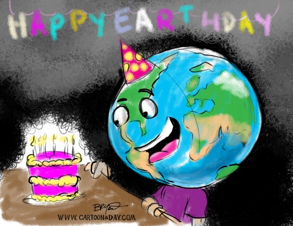 happy earth day cartoon. Happy Earth Day 2011