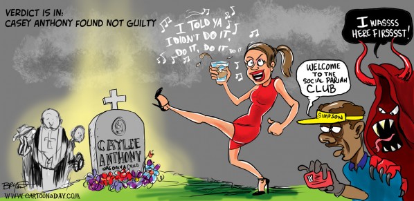 Casey Anthony Not Guilty Cartoon Cartoon Cartoon A Day
