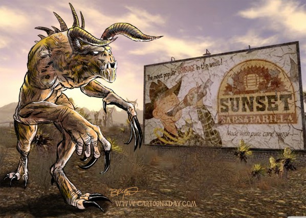Death Claw Fallout 2 Fallout: New Vegas Drawing, fallout, mammal, fictional Character, cartoon png