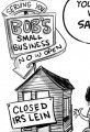 U.S. Government Wants to Raise Taxes to Help Small Business Cartoon