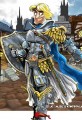 Warcraft Paladin in Stormwind Cartoon