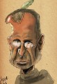 Steve Jobs Head of Apple Quits - Steve Jobs Caricature Cartoon