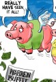 Warren Buffet Signals Apocalypse - Cartoon