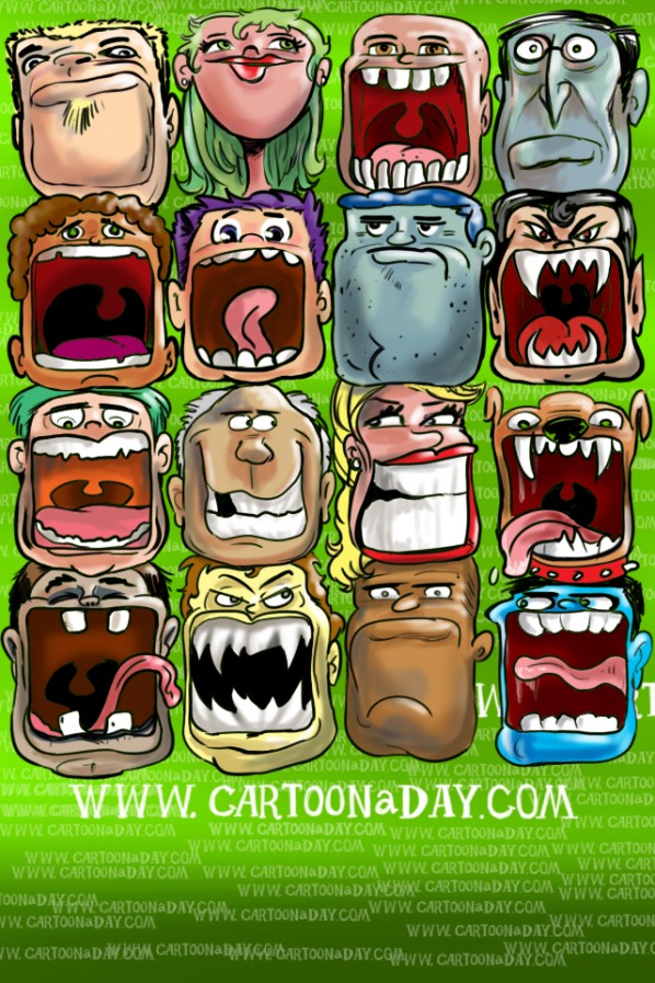 iphone-background-cartoon-faces-green