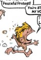 Violated Civil Rights Cartoon Kid