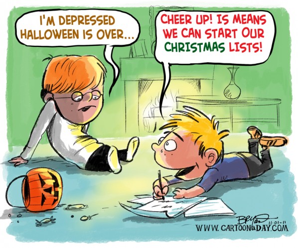 Halloween is Over- Christmas Around the Corner Cartoon