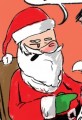 Confused Shopper Sits on Santa's Lap