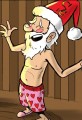 Economy Linked Santa Claus Cartoon 2011