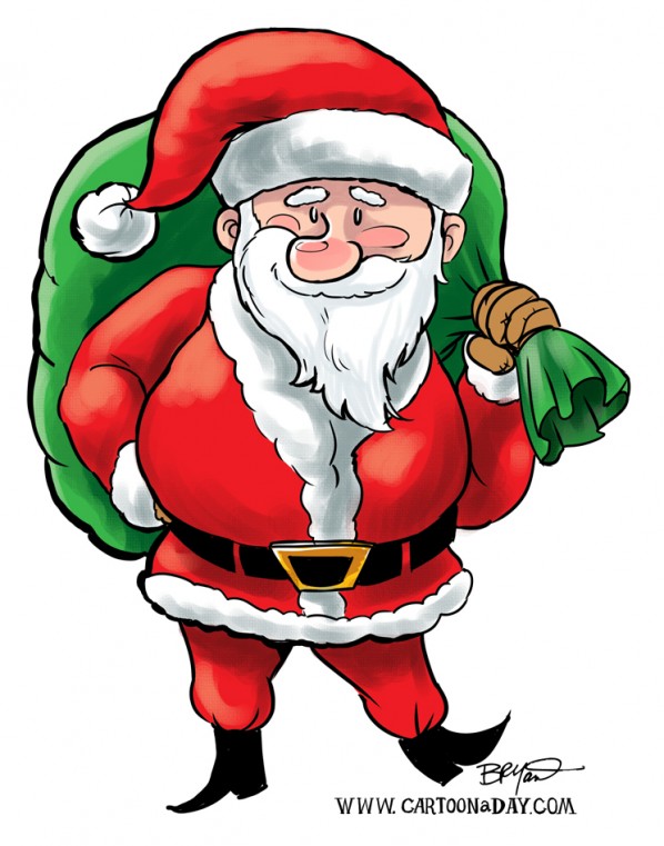 Free Christmas Santa Claus Cartoon ❤ Cartoon « Cartoon A Day