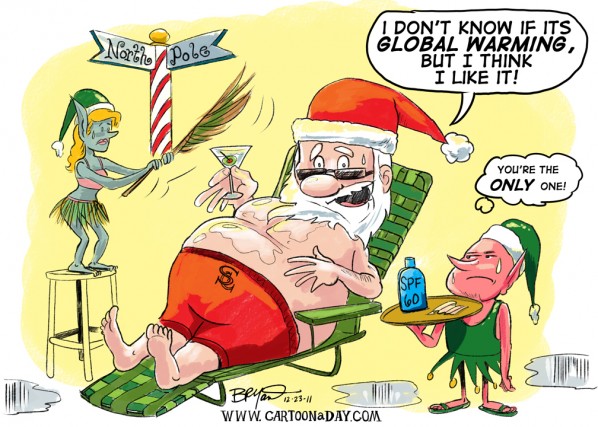 North-Pole-and-Global-Warming-Meet-Santa-Claus-Cartoon