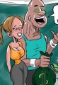 New Years' Resolution Cartoon Gym