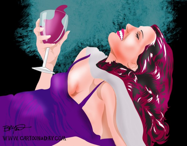 racy-woman-wine-poster