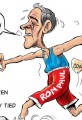Cartoon Ron Paul Drops Farther Out of Race