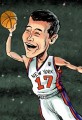 Cartoon Jeremy Lin Basketball's Rising Star