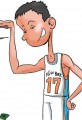 Cartoon Jeremy Lin Expecting Nike Payout