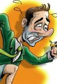 Spring Forward 2012 Cartoon Businessman