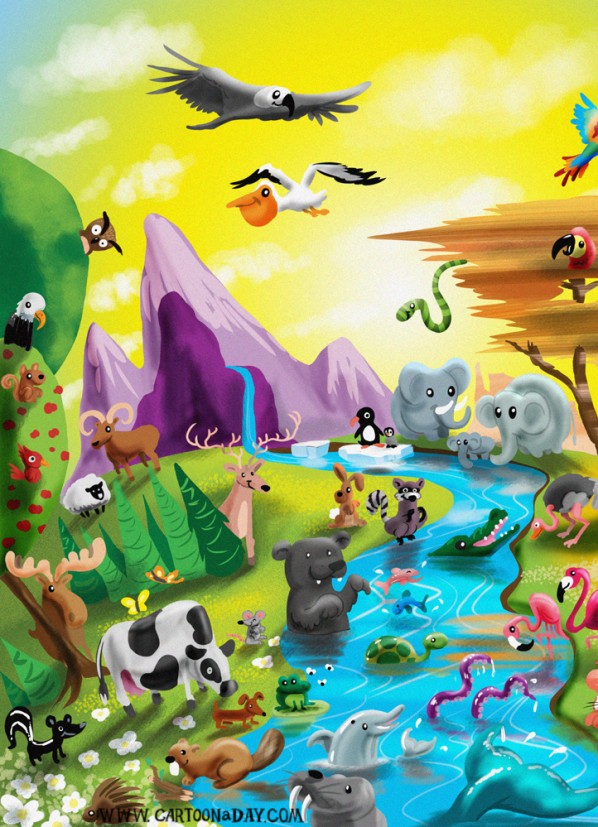 Earth Day 2012 Cartoon Animal Kingdom ❤ Cartoon « Cartoon A Day Earth Day 2012 Cartoon Animal Kingdom ❤ Cartoon « Cartoon A Day