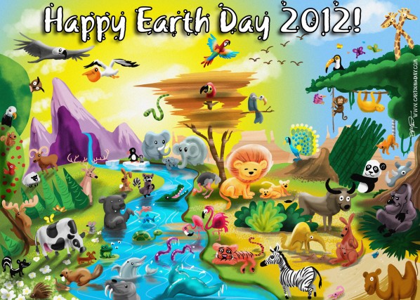 Earth Day 2012 Cartoon Animal Kingdom ❤ Cartoon « Cartoon A Day