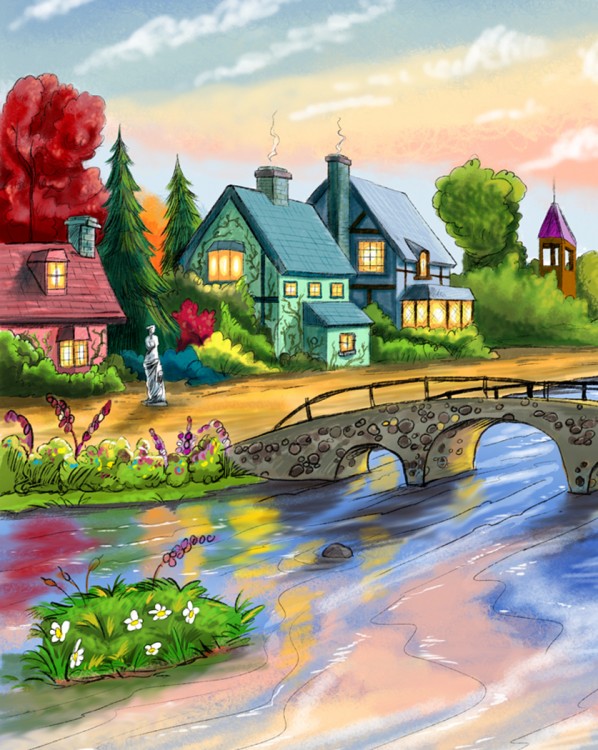 Thomas Kinkade Painter of Light Dies Cartoon