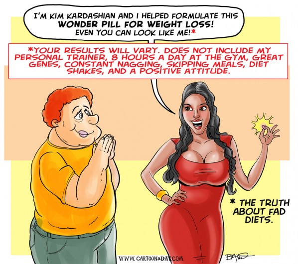 Kim Kardashian Weight Loss Pill â¤ Cartoon Â« Cartoon A Day