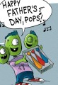 Alien Happy Fathers Day Necktie