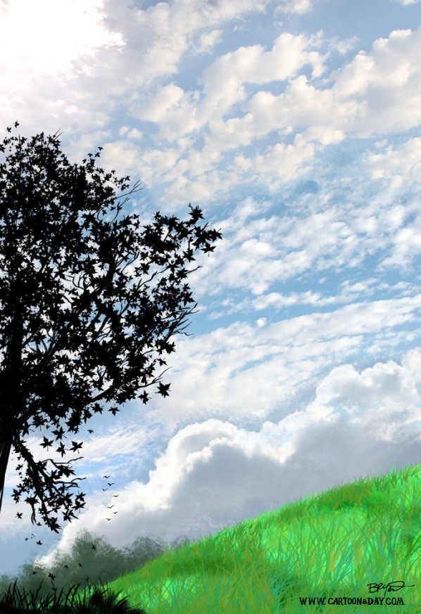 cloud-sky-grassy-field-cartoon