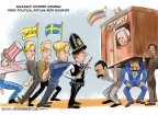 Assange Finds Asylum with Ecuador Cartoon