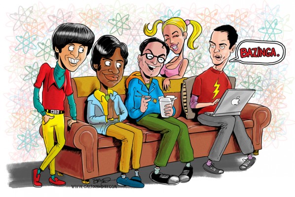 Big Bang Theory Cartoon Cast