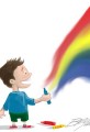 Cartoon Color Wheel Imagination
