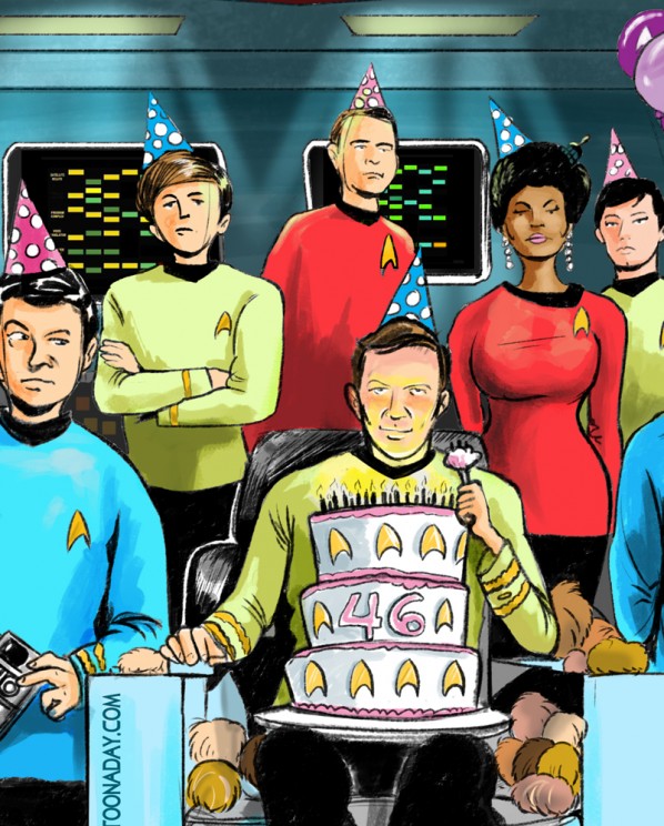 Star Trek 46th Anniversary Cartoon Cartoon